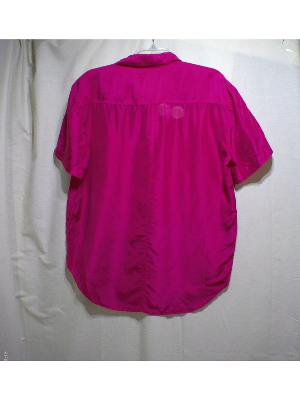 Maggie Lawrence Pink Blouse Silk Small Summer Barbie - Picture 3 of 5